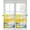 Yellow Gray, variant on Teal Ocean Coastal Half Window Curtain 36 Inches Long, Summer Beach Window Treatment Curtain Drapes, Nautical Coral Starfish Small Tier Curtains for Bathroom Over Sink, 27.5"x36", 2 Panels