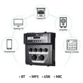 thumbnail image 2 of MF-8 Mini Sound Audio Mixer Stereo Echo Mixers Dual Mic Inputs Support BT Recording MP3 Function with 2 Set Wired Handheld Microphones for TV PC Smartphone Live Streaming Online Karaoke, 2 of 7