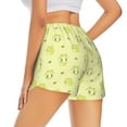 thumbnail image 3 of Xecao's Cute Frog3 for a double-layer running short for women, perfect for gym, tennis, and more, featuring a convenient pocket., 3 of 9