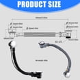 thumbnail image 3 of Concealed Overflows Drain Pipe Strong Bathtubs Drainages Systems Bathroom Accessory Simple Tool Without Mounting for Home Use, 3 of 8
