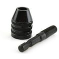 thumbnail image 7 of Keyless Drill Chuck Drill Chuck Adapter Drill Chuck for Impact Driver, Drill Bit Adapter Keyless Chuck 1/4 Hex Shank (0.3-6.5mm), Quick Change Converter Extension Screwdriver, 5Pcs(Black,2.8x0.8"), 7 of 7