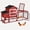 Red, variant on MEDEHOO Chicken Coop Mobile Chicken House Outdoor, Expandable Hen House with Wheels, Nesting Box, Leakproof Pull-on Tray and UV-Resistant Roof Panel (Grey)