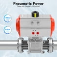 thumbnail image 3 of 8.46*4.33*10.24in 15Nm Manual Pneumatic Air Actuated Stainless Ball Valve Single Acting Spring Return, 3 of 18