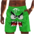 thumbnail image 3 of Vetsdori Mens Beach Shorts Summer Short Pants Dry Fit Swim Trunks Pocket,Ropa Elastic Waist Shorts for Men Casual,Size M, 3 of 6