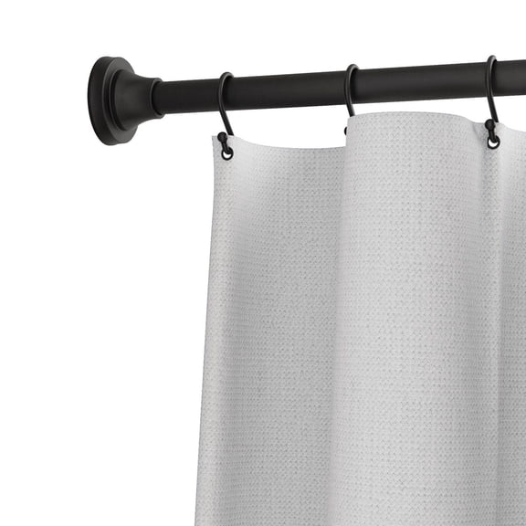 Mainstays Adjustable Tension Shower Curtain Rod with Decorative Finials