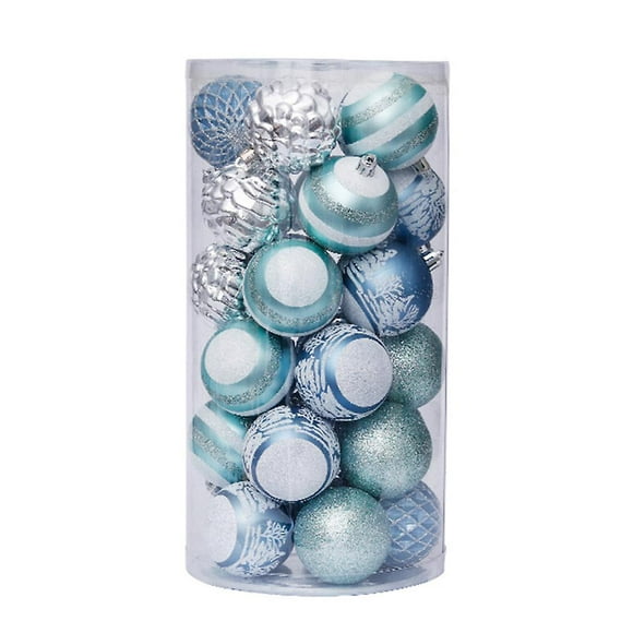 Thème de Couleur 60mmdelicate & Pendentifs Arbre de Noël Scintillant Suspension Décorative - 30 Pièces