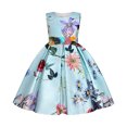 thumbnail image 4 of WhouRiu Girls Floral Graphic Dresses Casual Summer Sleeveless Crew Neck A Line Dress Kids Comfortable Cute Everyday Sundress,7-8 Years, 4 of 4