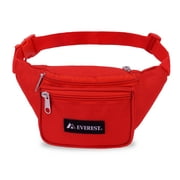 Everest Unisex Signature Waist Fanny Pack, Red