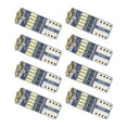 thumbnail image 2 of 8Pcs T10 Led W 5W Canbus Interior Lighting Glass Base Light Lamp 12V White W5W License Plate Light Decode Width Lamp Accessories, 2 of 9