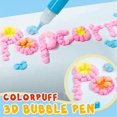 thumbnail image 4 of Magic Popcorn Pens, 3d Color Magic Diy Bubble Popcorn Drawing Pens, Art Safe Pen For Greeting Birthday Cards, 4 of 4