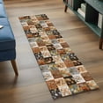 thumbnail image 3 of Floral Patchwork 2'x6' Runner Rugs for Hallway Kitchen Bedside Non Slip Washable, Vintage Country Geometric Flower Entryway Rug Runners with Rubber Backing, Long Carpet Runner for Laundry Room, 3 of 8