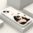 thumbnail image 2 of Funda De Teléfono Panda Encantadora Para IPhone 13Pro 13 12 Mini Pro 5G Max Con Patrón Lateral De Silicona Líquida, 2 of 4