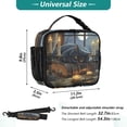 thumbnail image 4 of Wobogo Fluffy Black Cat Lunch Bag Insulated Portable Cooler Tote Bag for for Adults Kids Work Office School Picnic Beach, 4 of 7
