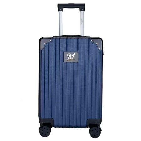 Milwaukee Brewers Premium 21'' Carry-On Hardcase Luggage - Navy