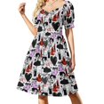 thumbnail image 3 of Sutton Stracke Las verdaderas amas de casa de Beverly Hills Vestido de manga corta con nombre: atuendo de festival, vestidos de verano para mujer, 3 of 7