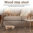 thumbnail image 3 of Wooden Step Stool For Adults, Bed Stool For High Beds, Kitchen, Bathroom, Closet, Great Wood Step S G, 3 of 5