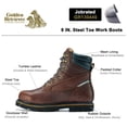 thumbnail image 2 of Golden Retriever Men's 8 IN. Steel Toe Work Boots 130445 US 8.5M - EH Safety Boots for Adult, 2 of 7