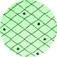 thumbnail image 1 of Ahgly Company Indoor Round Trellis Emerald Green Contemporary Area Rugs, 4' Round, 1 of 4