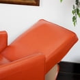 thumbnail image 5 of Noble House Keaton Standard Bonded Leather Push Back Recliner, Orange, 5 of 9