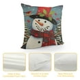 thumbnail image 4 of GOSMITH Christmas Tree Snowman Pillow Covers Winter Snowflake Cardinal Bird Decorative Throw Pillow Covers Cute Cushion Cover for Christmas Decoration Bedroom Living Room Couch Sofa Bed, 4 of 5