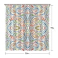 thumbnail image 5 of Waterproof Bohemian Shower Curtain 72x72 Inch Boho Style Polyester Unique Shower Curtain for Bathroom Hotel Home Decor with 12 Plastic Hooks, 5 of 5