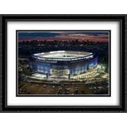 MetLife Stadium 2x Matted 36x28 Large Black Ornate Framed Art Print from the Stadium Series