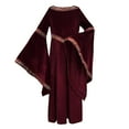 thumbnail image 5 of FEIFLY Kids Elegant Gothic Dress For Halloween Party Performance And Themed Events Solid Color Festival Clothing, 5 of 6