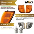 thumbnail image 4 of USR DEPO 99-02 4Runner Corner Lights - JDM Amber Lens Front Corner Signal Light Set (Left + Right) Compatible with 1999-2002 Toyota 4 Runner, 4 of 9