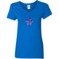 thumbnail image 6 of I Am a Child of God Ladies V-Neck Tee Shirt, 6 of 7