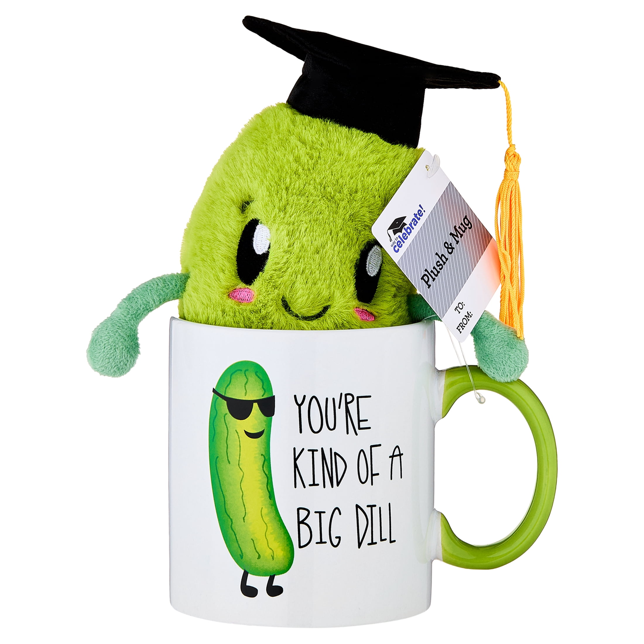 Way To Celebrate Graduation Pickle Plush and 