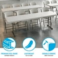 thumbnail image 5 of Lifetime 8 Foot Rectangle Folding Table Indoor/Outdoor Professional Grade, Almond (80250), 5 of 9