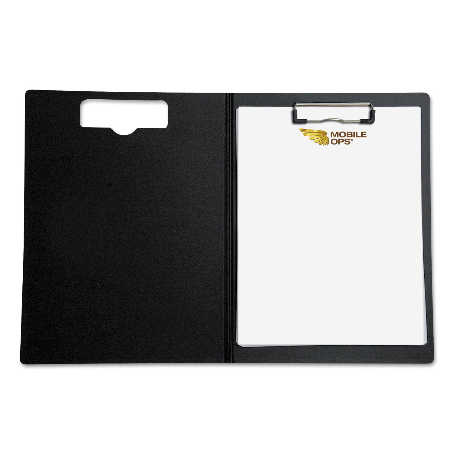 Mobile OPS Portfolio Clipboard with Low-Profile Clip, 1/2" Capacity, 8 1/2 x 11, Red