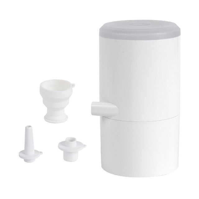 S SERENABLE Air Mattress Pump Electric Air Pump for Inflator Deflator Air Beds Floats Rafts White