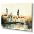 thumbnail image 2 of Designart "Green And Brown Munich Opulence II" City Art Deco Wall Art Print, 2 of 5