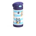 thumbnail image 2 of Thermos Kids Stainless Steel Vacuum Insulated Funtainer 12 oz Water Bottle with Flip up Straw, Bluey, 2 of 8