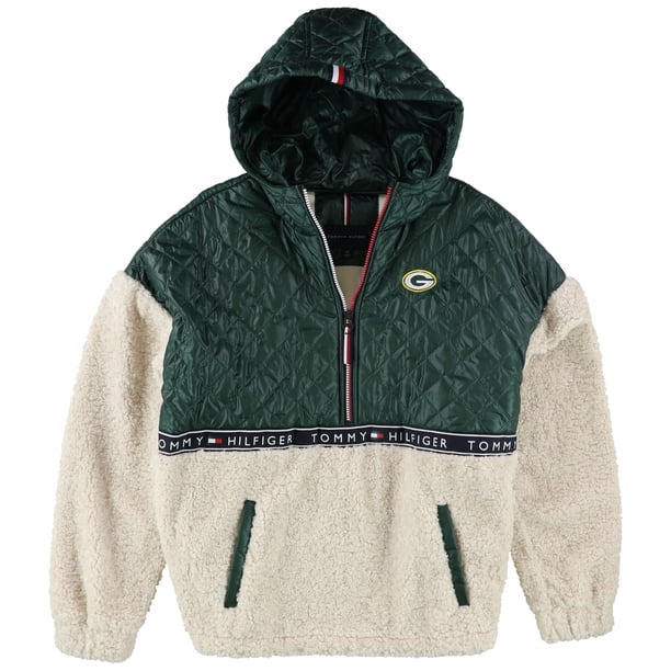 Chaqueta acolchada Tommy Hilfiger Green Bay Packers para mujer verde pequeña