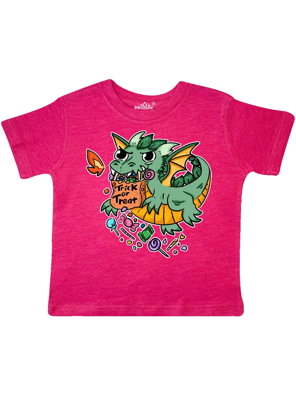 inktastic Cute Halloween Dragon Trick or Treat Toddler T-Shirt
