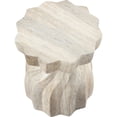 thumbnail image 2 of Pemberly Row Contemporary Travertine Concrete Indoor/Outdoor End Table, 2 of 8