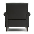 thumbnail image 3 of HL Home Furnishings Traditional Armchair with Nailheads in Charcoal Grey Linen, 3 of 7
