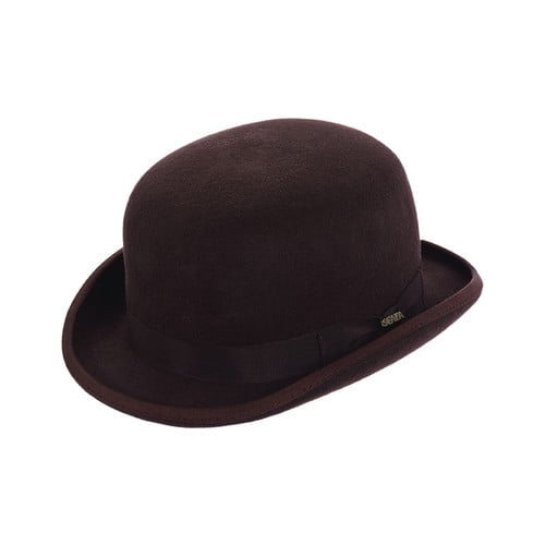 mens brown derby hat
