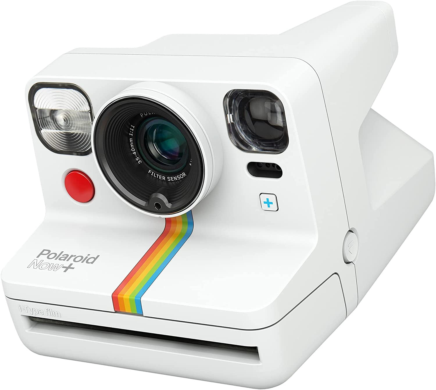 Polaroid NOW+ Instant Film Camera Camera (White) with B&W Film and