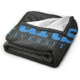thumbnail image 2 of Tufts University Logo Fleece Blanket, Very Soft Microfiber Flannel Blanket for Couch Warm and Cozy for All Seasons, 2 of 6