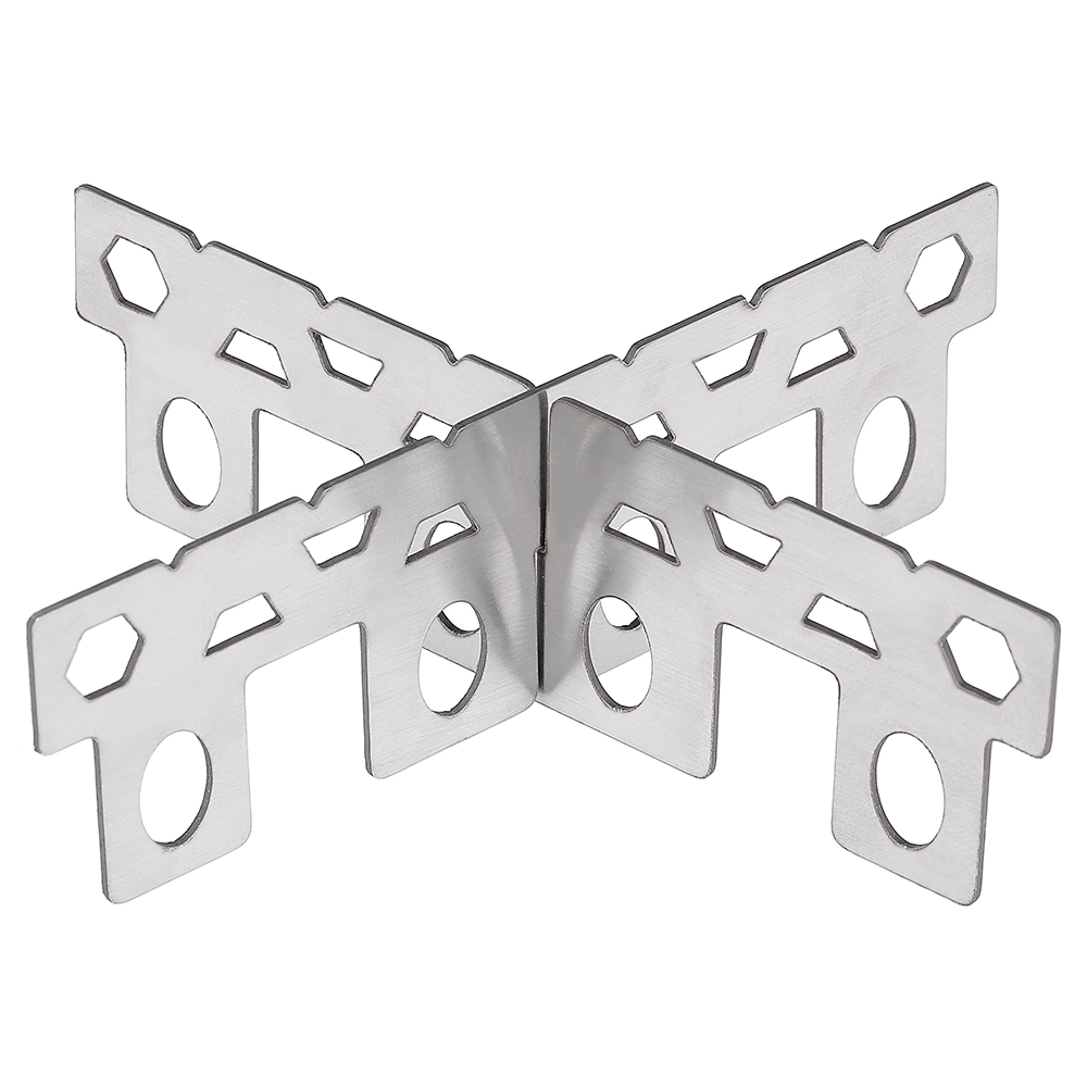 Stainless Steel Alcohol Rack Cross Stand Outdoor Camping Stand Support Rack - image 1 of 7