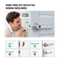 thumbnail image 2 of YFK Smart Fingerprint Door Lock, Keyless Entry Door Handle with Biometric Keypad, 5 Unlock Methods Fingerprint Password IC Card Key App, Smart Door Lock for Bedroom, Auto Lock, Aluminum, 2 of 12