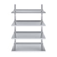 thumbnail image 2 of AmGood 16 in. x 48 in. Four-Tier Metal Wall Mount Shelf | Staunless Steel Shelving for Commercial Kitchen, Closet, Garage, Pantry, etc, 2 of 8