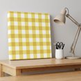 thumbnail image 4 of Ships Next Day Canvas Wall Art 10"x10", Yellow Gradient Wood Framed Canvas Print Painting, Farm Plaid Buffalo Checkered Gingham Ready to Hang Small Picture Wall Decor for Home Kitchen Nursery Office, 4 of 9