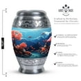 thumbnail image 2 of Garden Large Decorative Urn - Cremation Urns Large Adult - Metal Urns For Human Ashes - Urns For Ashes Large - Urns For Men Ashes Adult Male - Cremation Urns For Adult Ashes Women (size - 10inch), 2 of 5