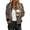 Leopard Print, variant on Women's Bomber Jacket Casual Coat Zip Up Spring Fall Clothes with Pockets