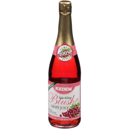 Kedem 100% Sparkling Juice, Grape, 25.4 Fl Oz (Pack of