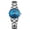 Polygonal Silver Case-Digital Women’s Blue Face, variant on Women's Quartz Watch with Large Numerals for Middle-Aged and Elderly, Simple Ladies' Watch with Steel Band, Calendar, Waterproof Quartz Wristwatch for Women